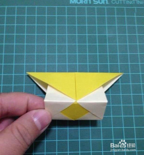 三角插折纸灯笼