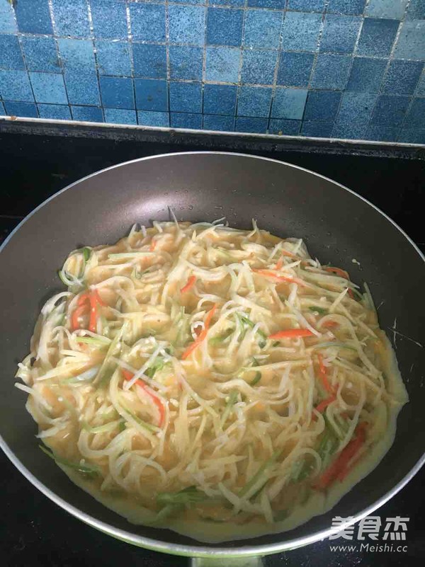 土豆丝煎饼的做法