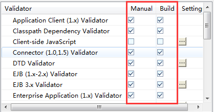 eclipse如何去掉无用的validation、优化eclipse