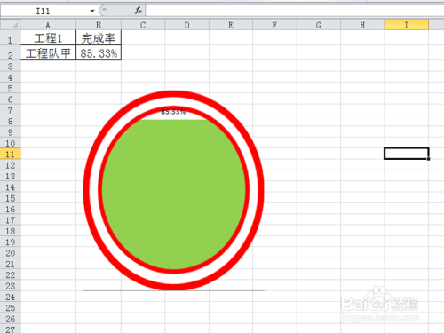 如何利用excel制作温度计图表