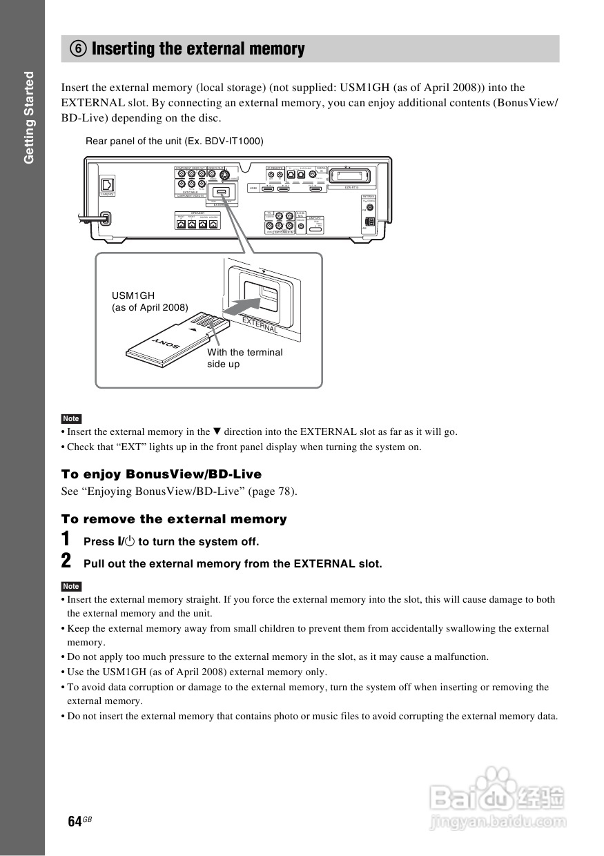 SONY BDV-IS1000蓝光DVD无线环绕家庭影院用户手册:[4]