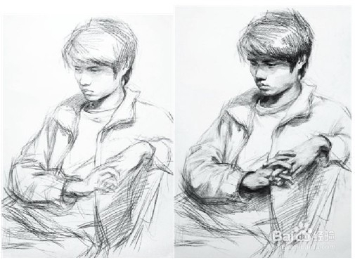 素描半身像写生的基本方法和步骤