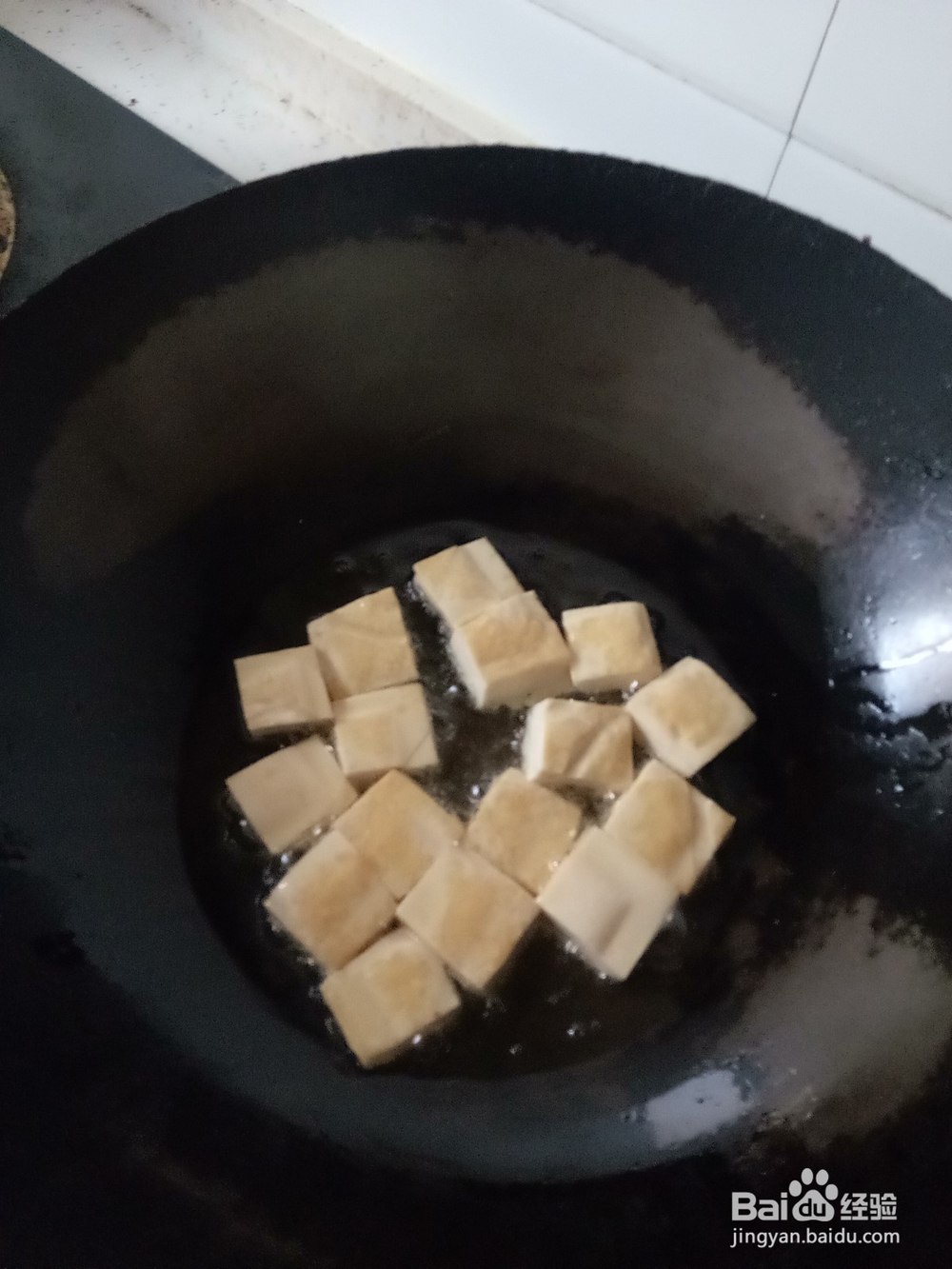 家常菠菜炒豆腐