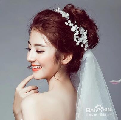 唯美新娘发饰,见证爱情的美好