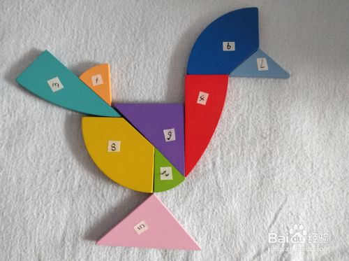 用蛋形九巧板怎么拼一只站着的雀鸟?