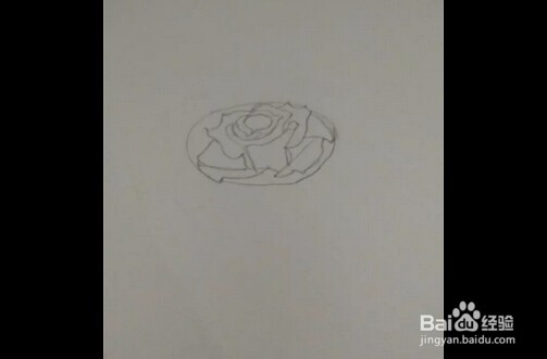 简笔画:手绘铅笔画“一枝红玫瑰”