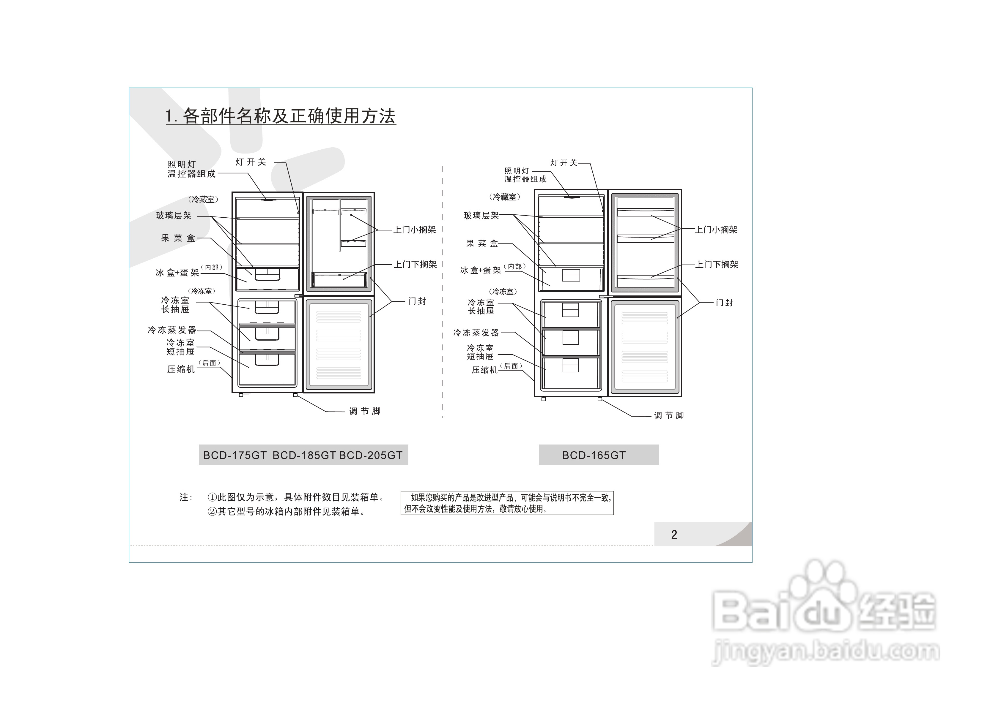 容声冰箱使用说明书图片