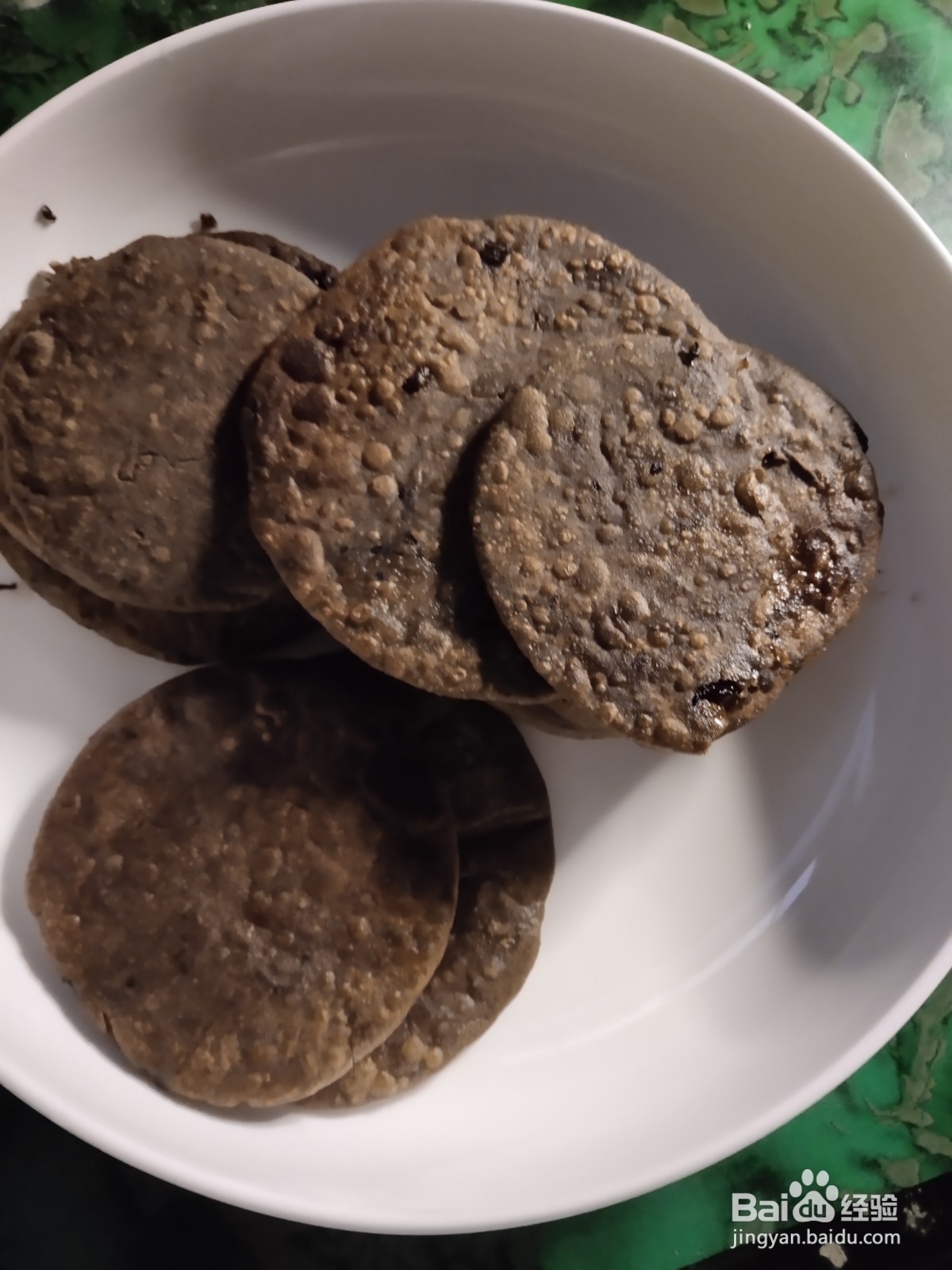 豇豆干菜荞麦饼