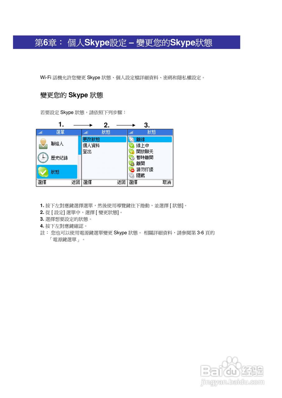 SMC WSKP100 Wi-Fi无线手机使用说明书:[4]