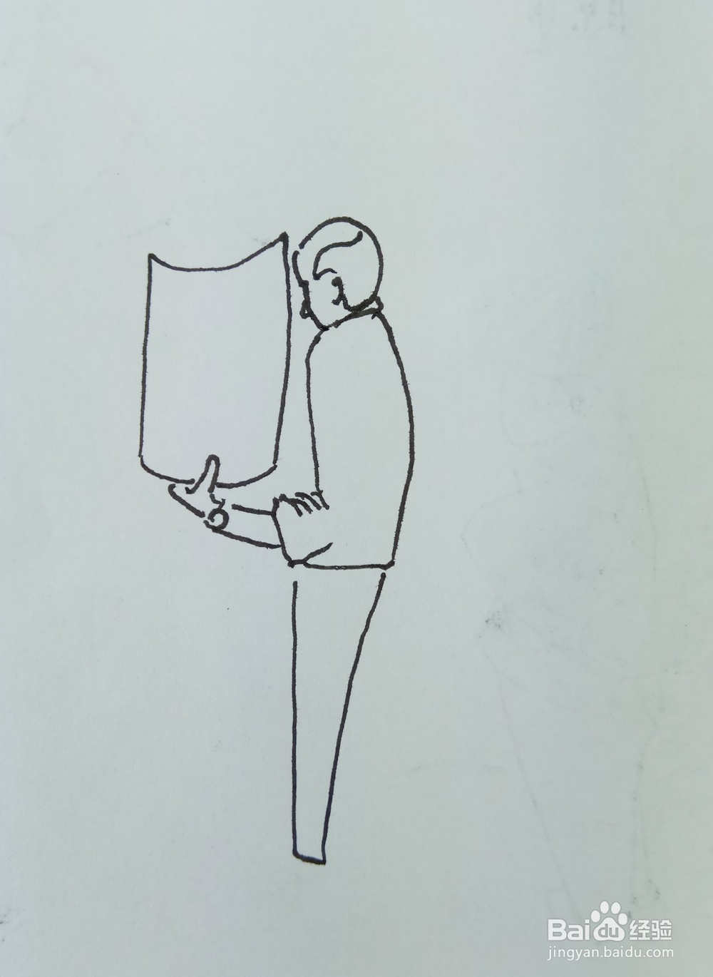 怎样画简笔画“他画出了一棵大树”