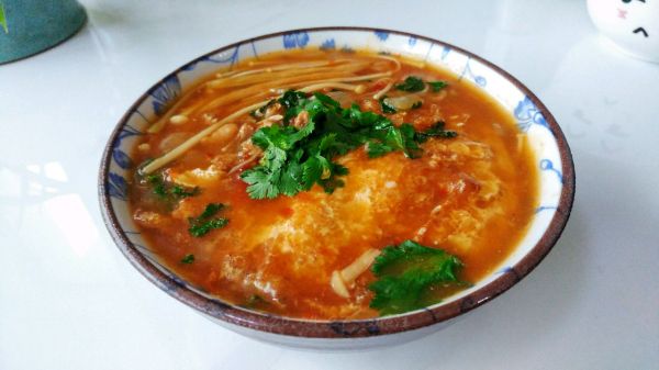 辣柿肉酱金针汤