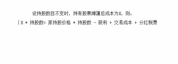 怎样摊底股票成本