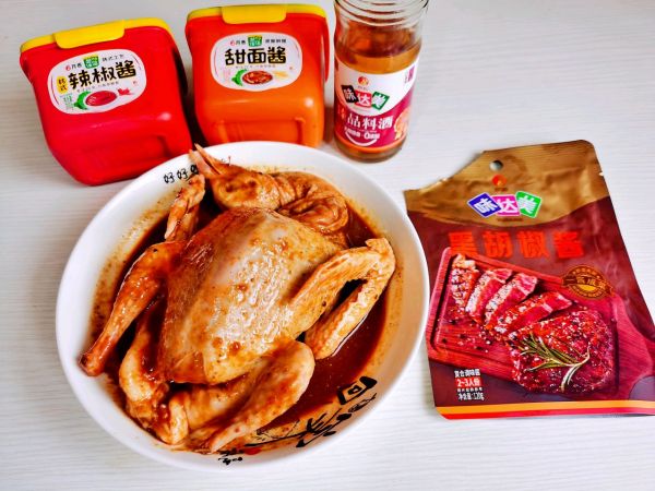 黑胡椒辣酱烤乳鸽