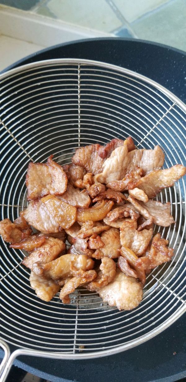 蒜薹土豆洋葱溜肉片