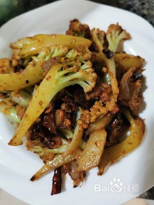 教你怎么做烧烤味干煸花菜