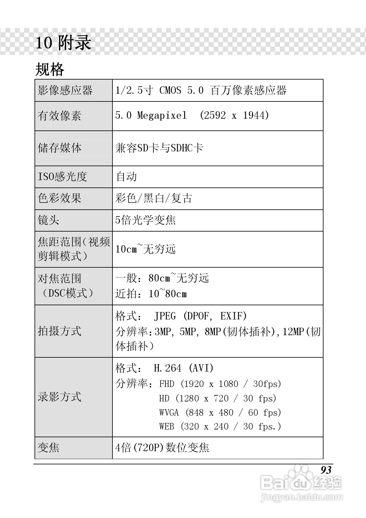 明基M21数码摄像机使用说明书:[10]