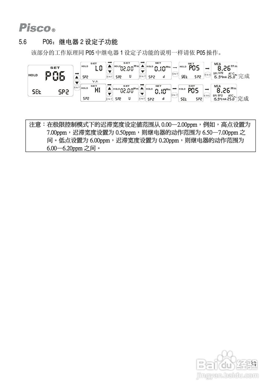 Pisco DO500-DO550溶解氧控制器/变送器使用说明书:[4]