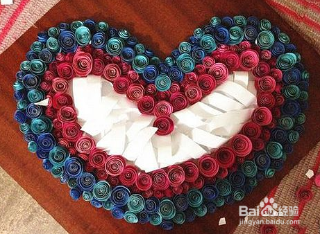 卡纸玫瑰花制作