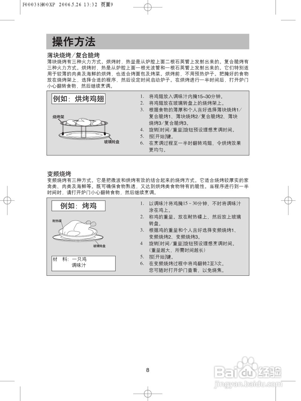 松下微波炉NN-GD356W型使用说明书