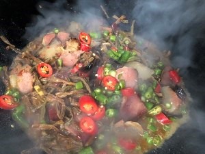 腊肉炒干豆角的做法