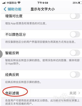 怎么设置苹果手机的黑白屏幕呢