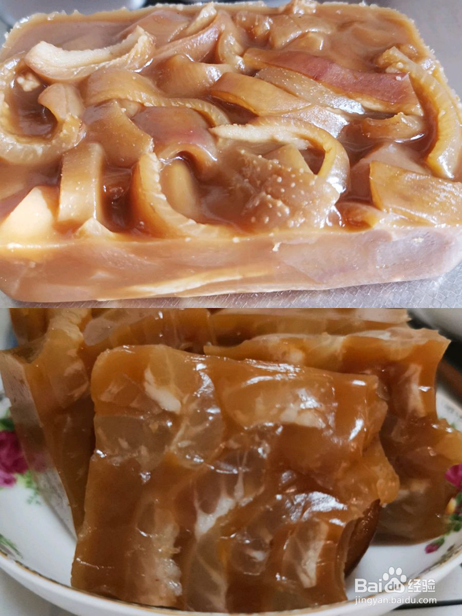 肉皮冻,炼油渣的做法
