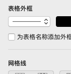 numbers怎么修改表格外框的样式？