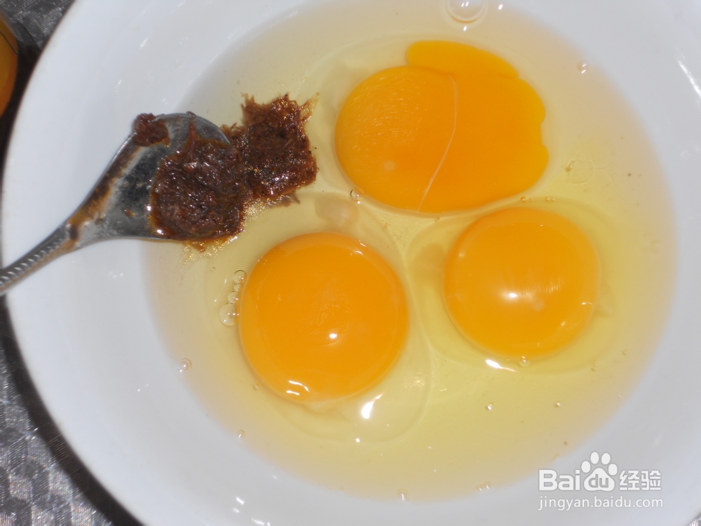 麻虾酱炖蛋很好