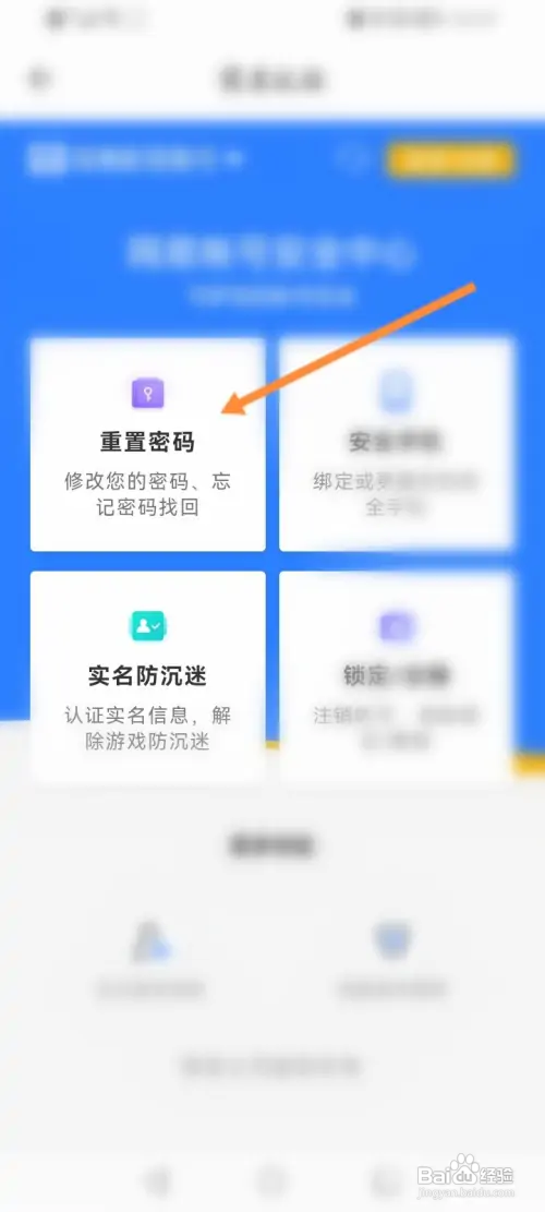 藏宝阁APP里面的密码怎么重置？