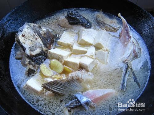 鲜美的鱼头豆腐汤