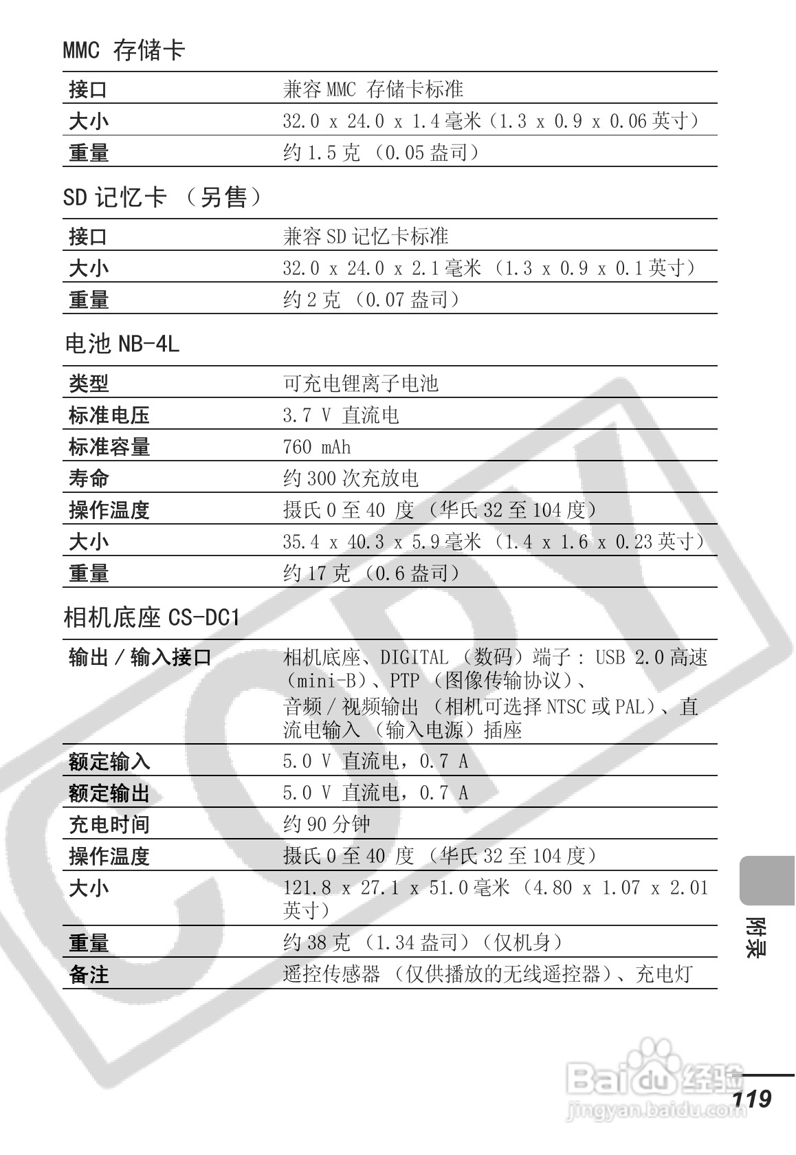 佳能SD30相机使用说明书:[13]