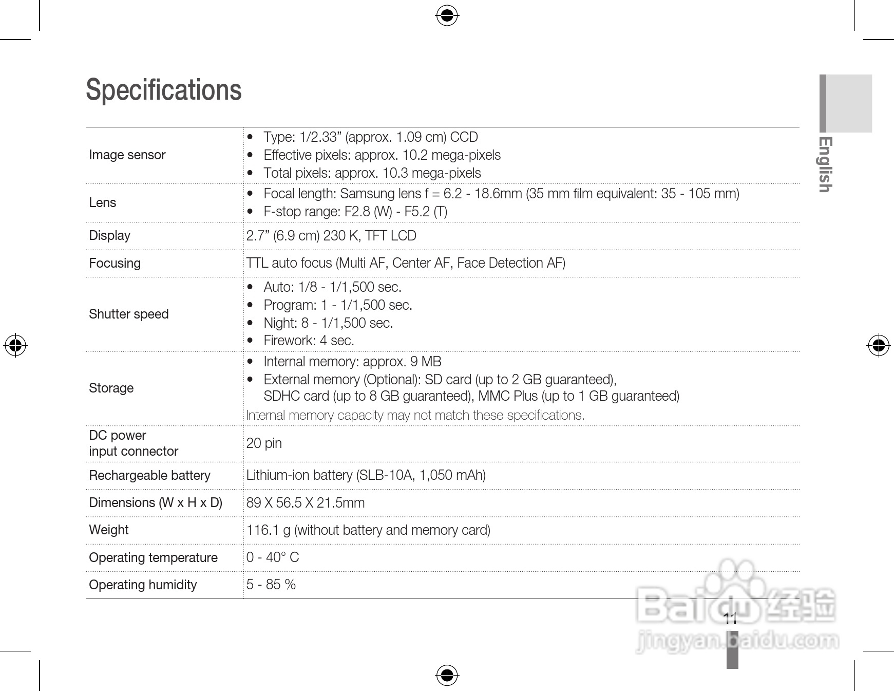 Samsung SL202数码相机用户手册:[2]