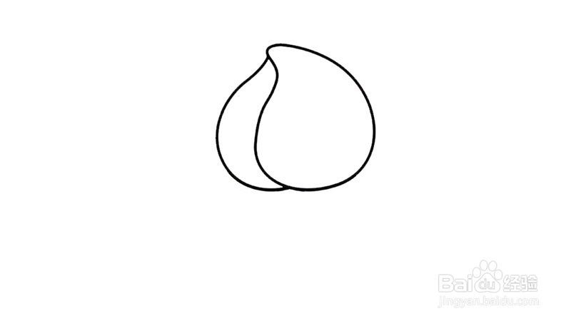 桃子熟了简笔画