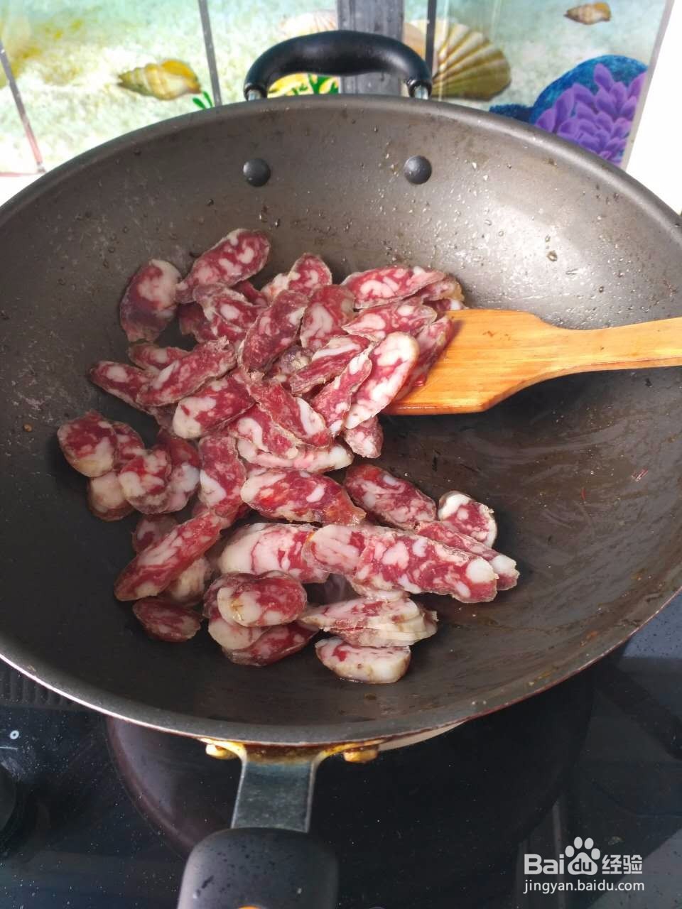 韭黄鸡蛋炒腊肠