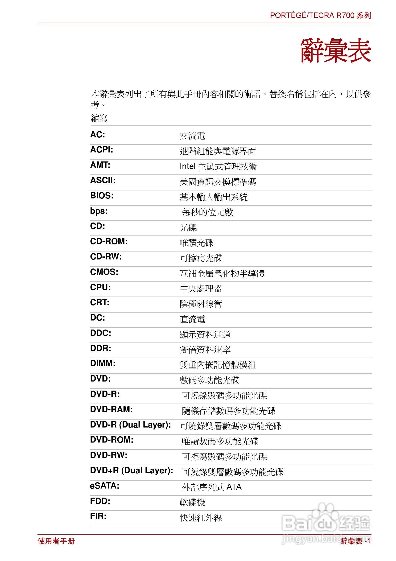 东芝PORTEGE R700笔记本电脑使用说明书:[18]