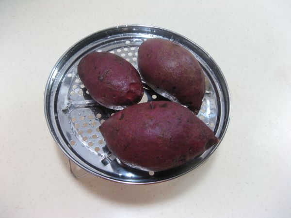 紫薯牛奶杏仁糊