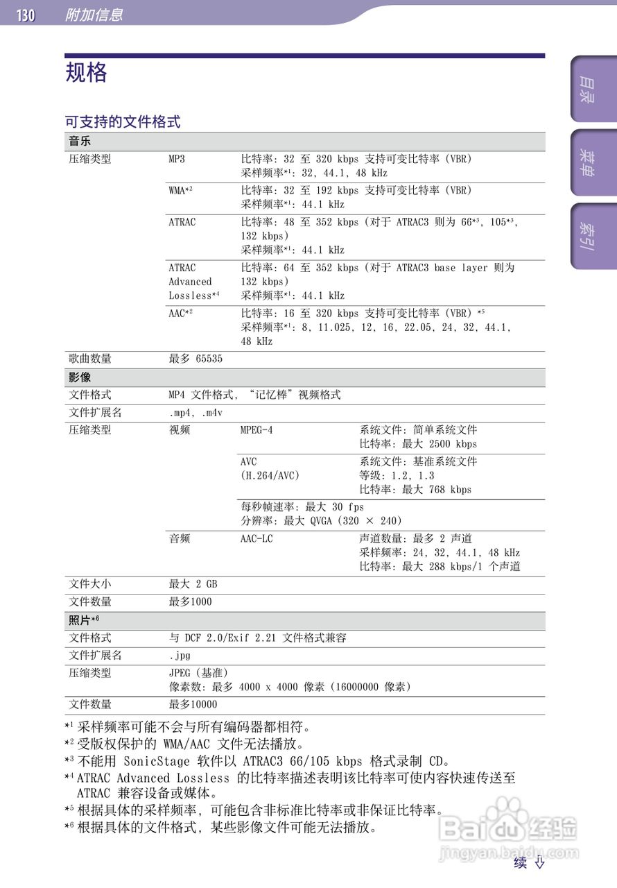 SONY索尼NW-A805数码影音使用说明书:[13]