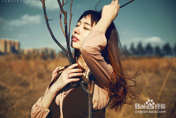 用ps为美女加上温暖的阳光色