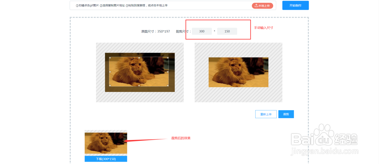 如何使用GIF尺寸裁剪？