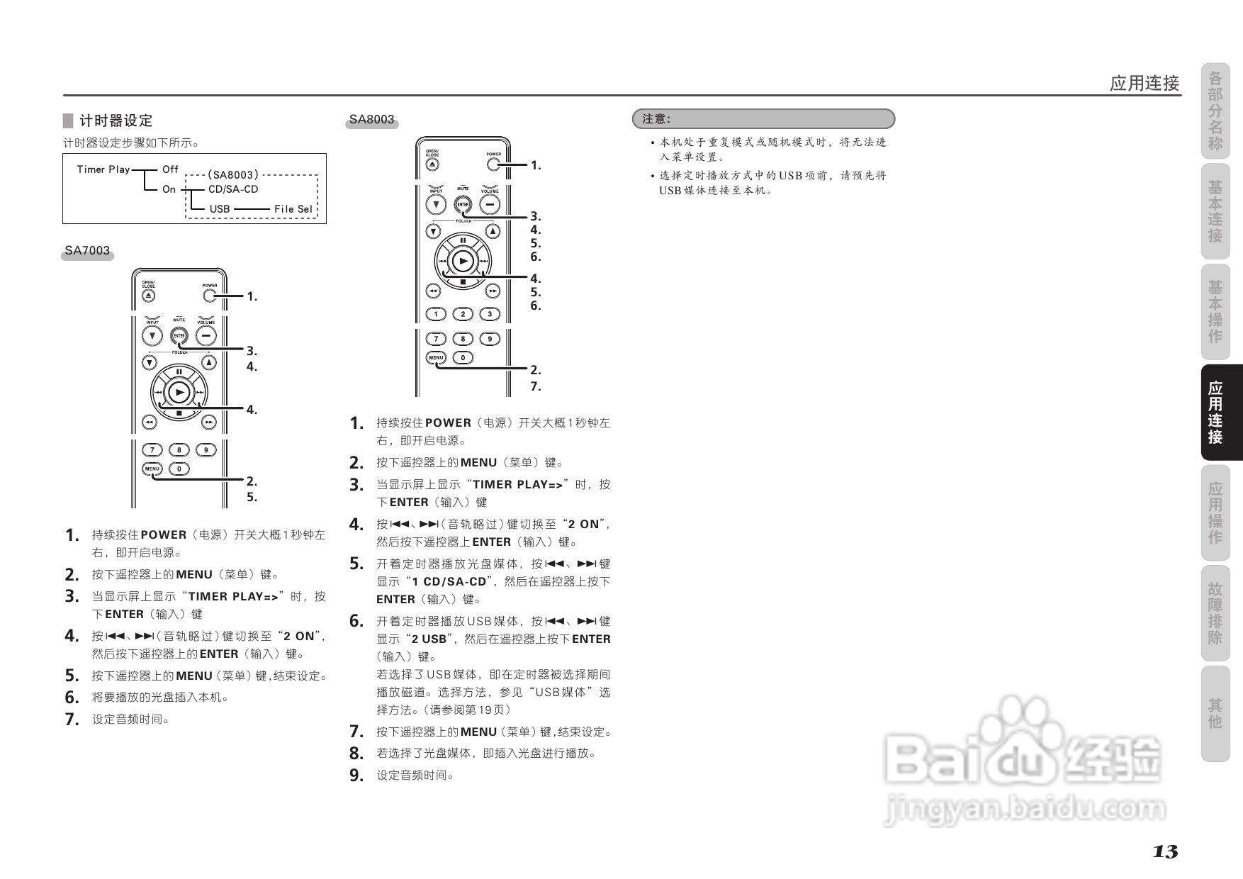 马兰士SA7003 CD播放机使用说明书:[1]