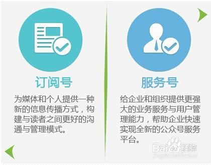 微信公众号服务号和订阅号如何区别