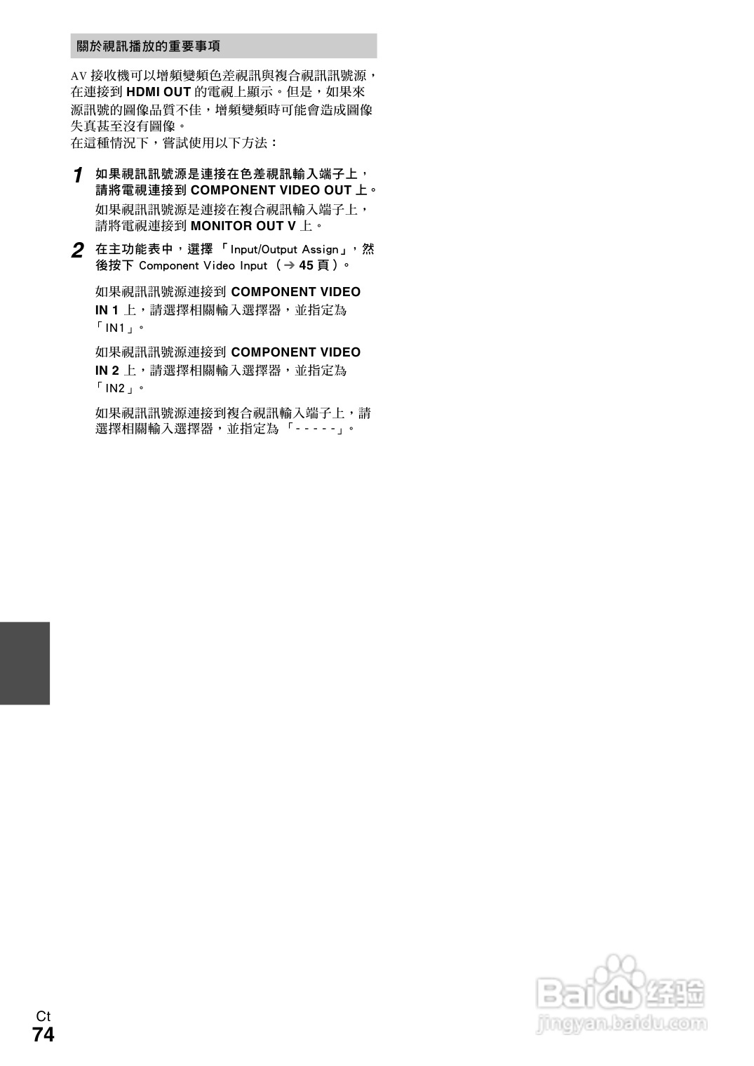 ONKYO TX-NR609 AV 接收机使用手册:[4]