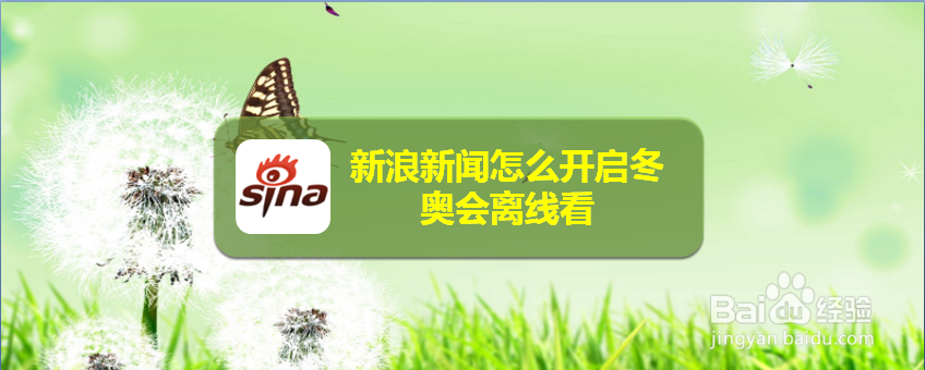 新浪新闻怎么开启冬奥会离线看