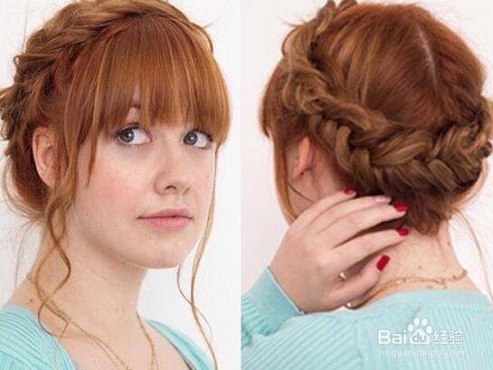 欧美麻花辫盘发 打造复古时尚feel