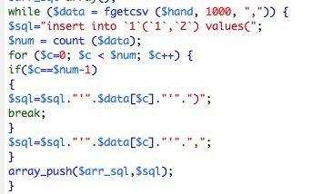 PHP中如何将CSV表格数据导入到Mysql数据库中