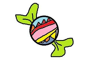 糖果的简单画法