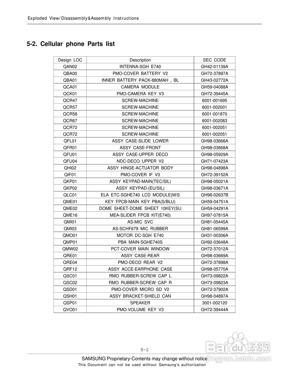 三星手机SGH-E740S说明书:[2]