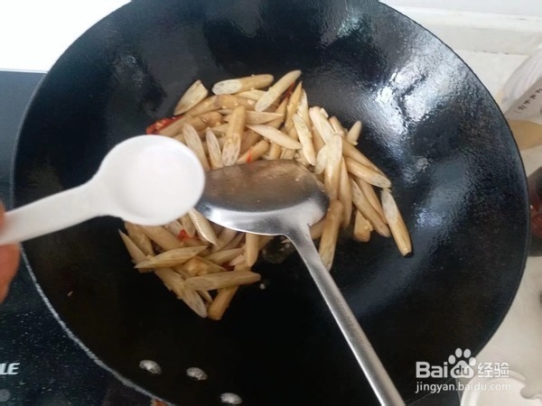 酸辣藕心菜的做法