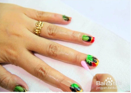 水染美甲操作教程