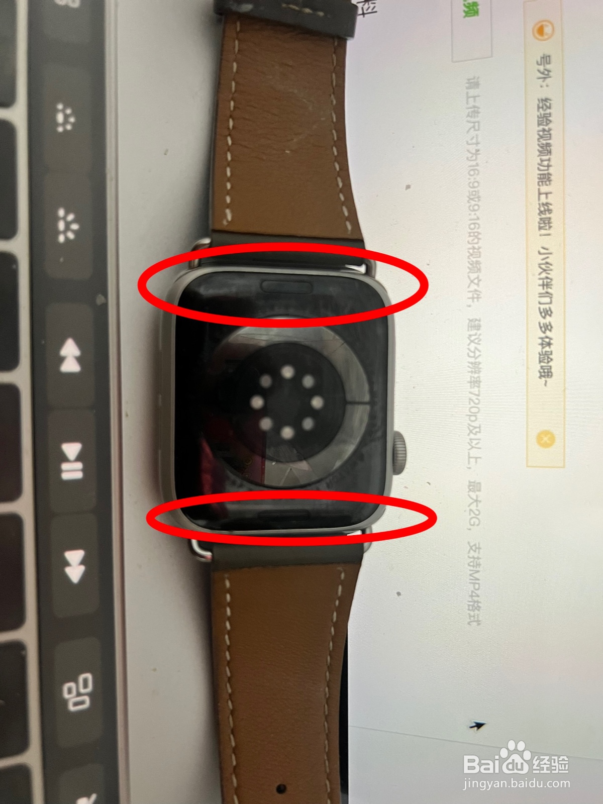苹果手表表带怎么拆